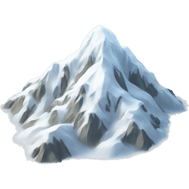 Snow mountain emoji