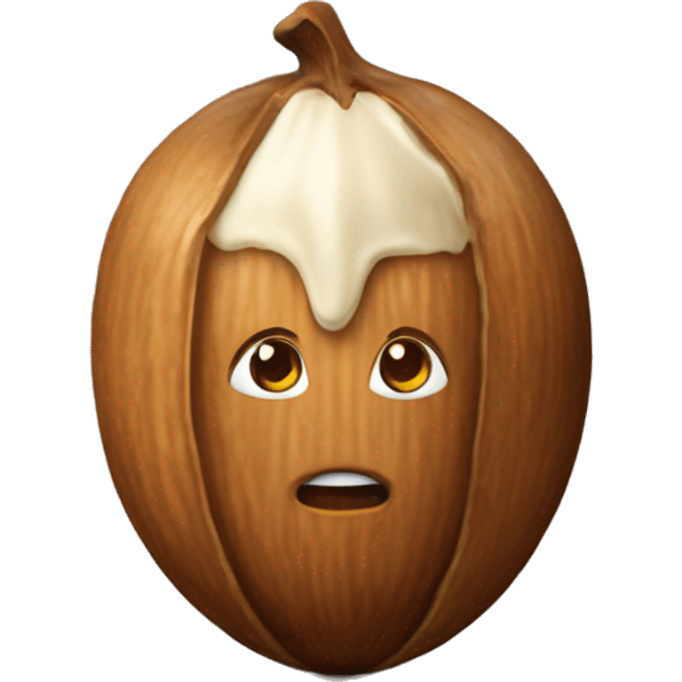 whole hazelnut with involucre emoji