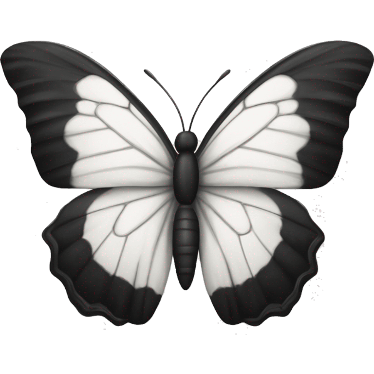 Mariposa boland e blanco y negro  emoji