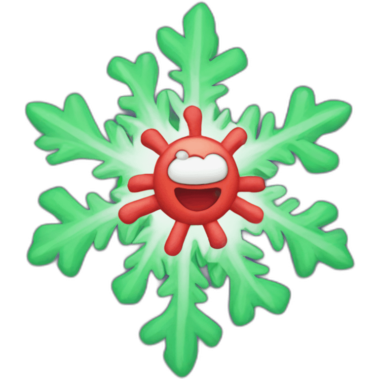 snowflake on the grovyle head emoji