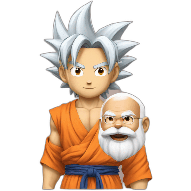 Goku with modi emoji