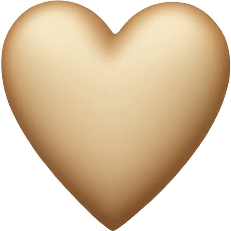 beige heart emoji