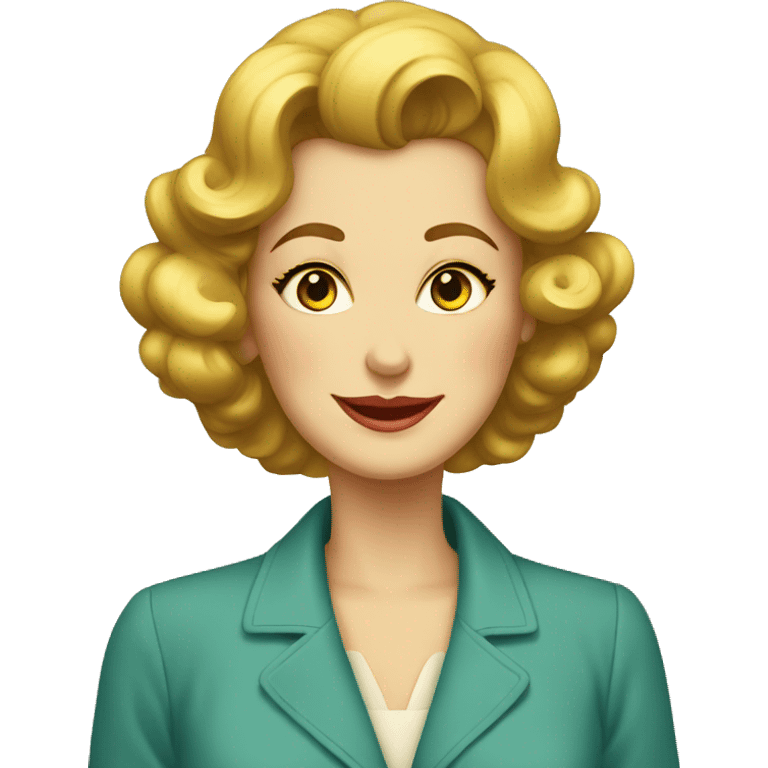 Vintage atomic family woman  emoji