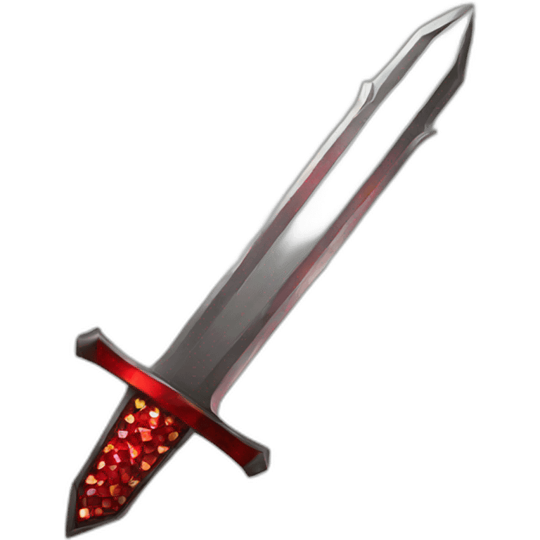 king sword with red diamonds emoji