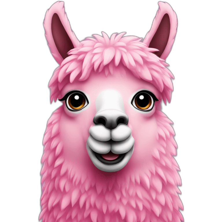 Pink llama  emoji