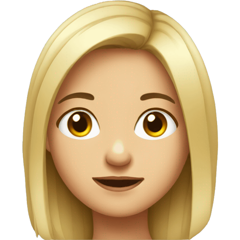 portrait of girl cartoon emoji