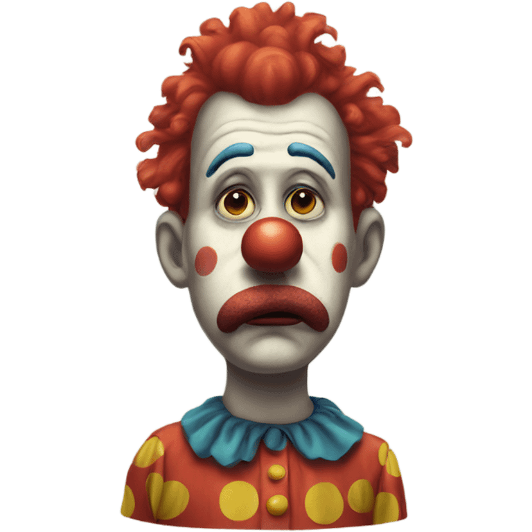 Sad clown emoji