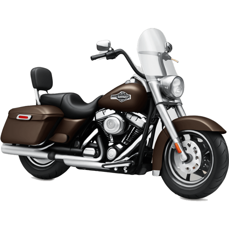 Dark brown Harley-Davidson motorcycle emoji