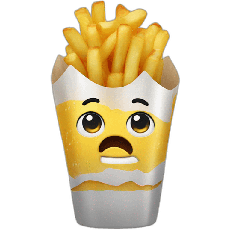 frite with face like chibi emoji