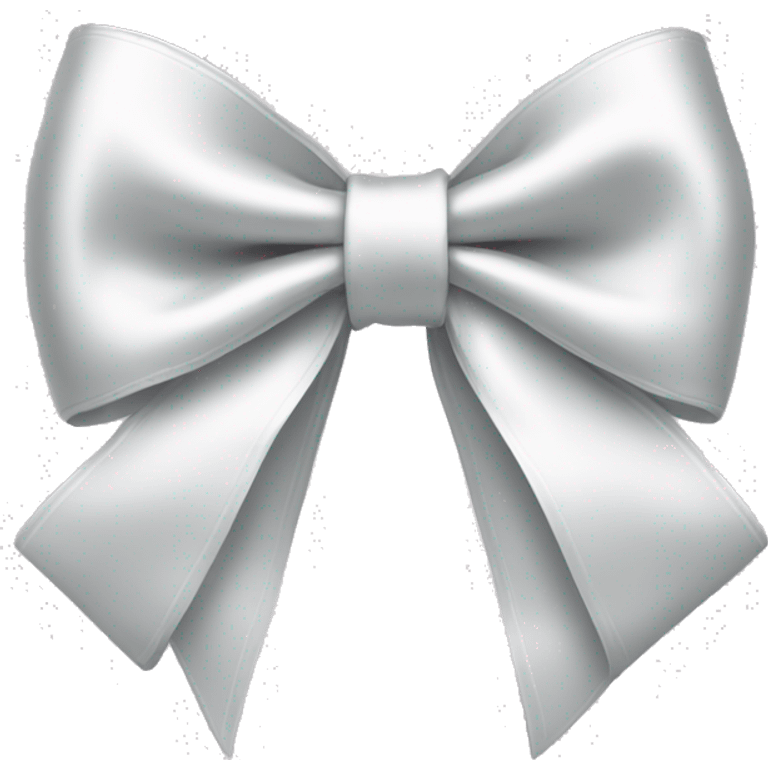 white satin bow emoji