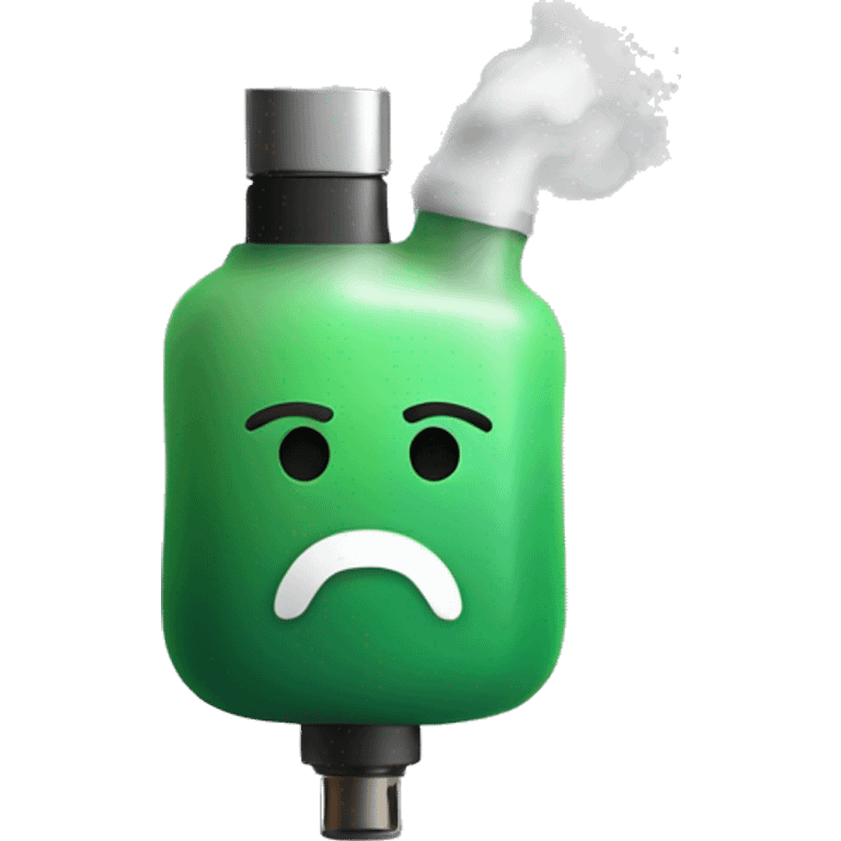 vape with smoke emoji