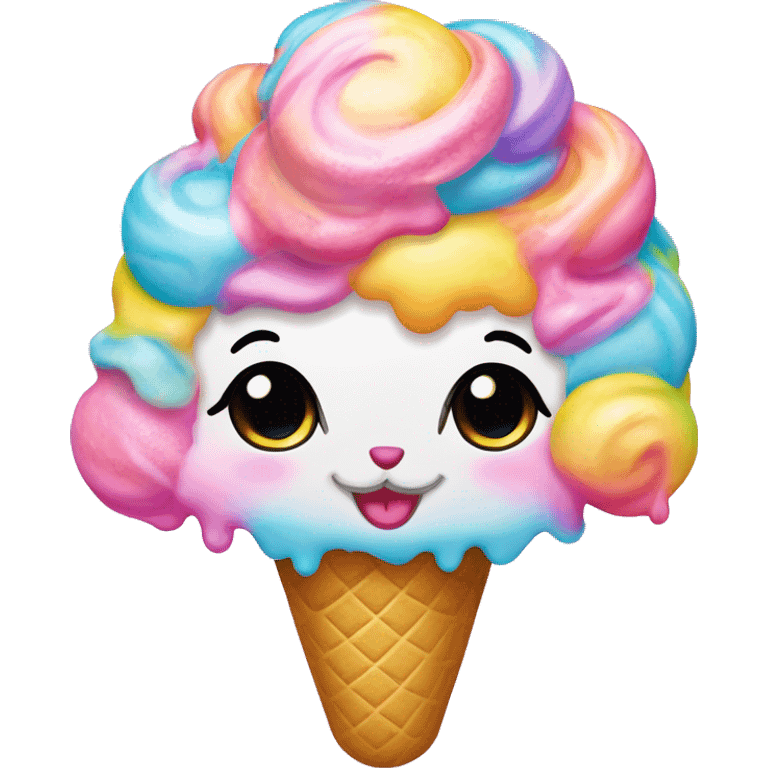 ice cream lisa frank emoji