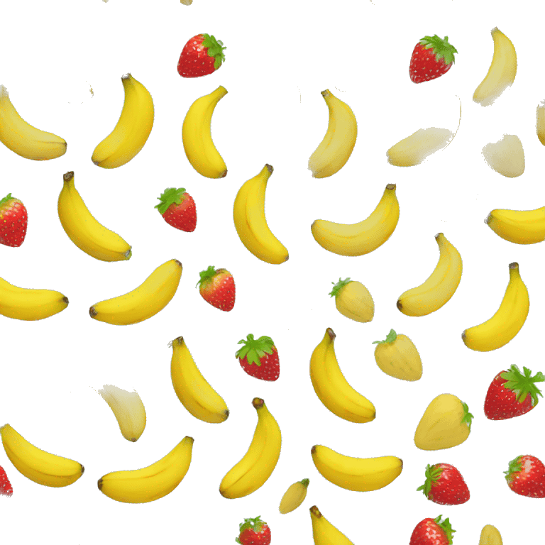 banana strawberry emoji