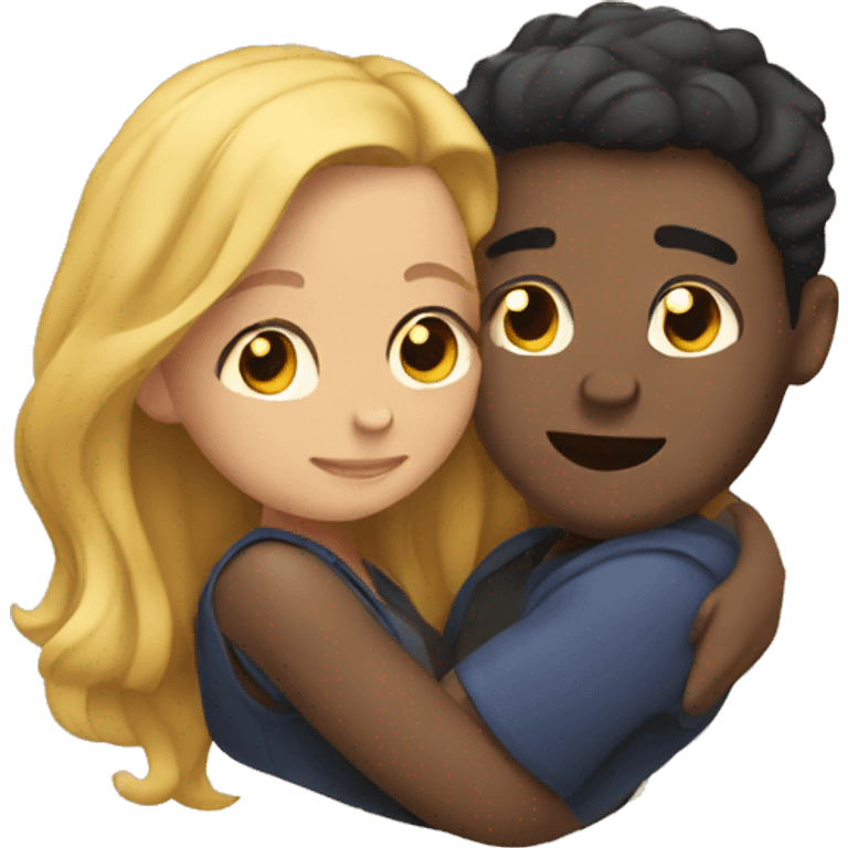 couple cuddling emoji