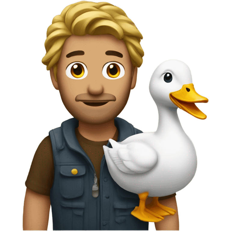 Ross with duck emoji