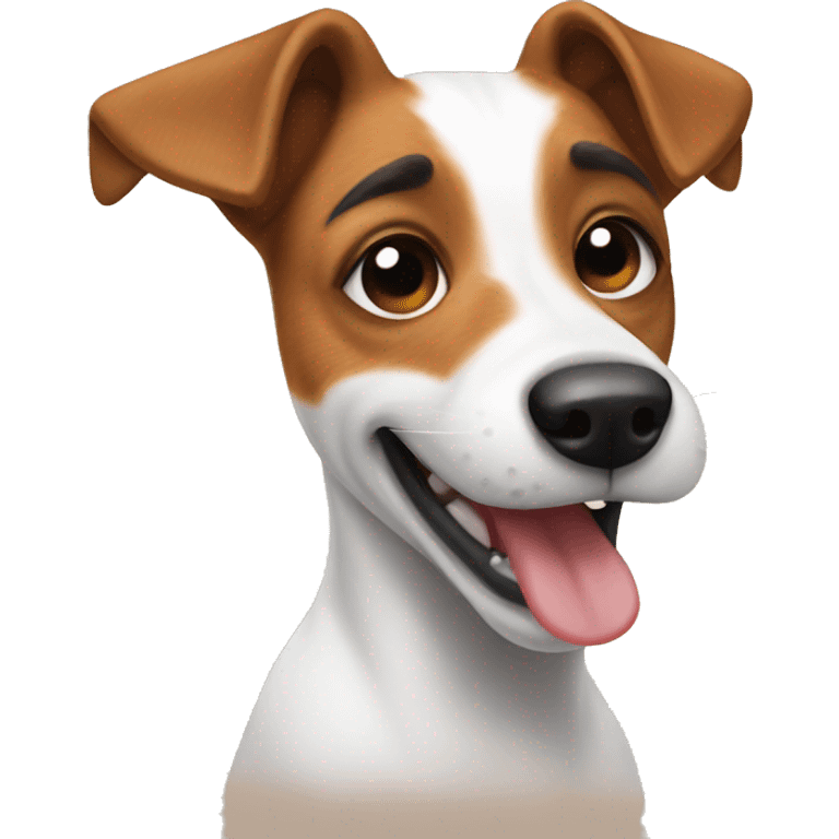 Farting jack russell emoji