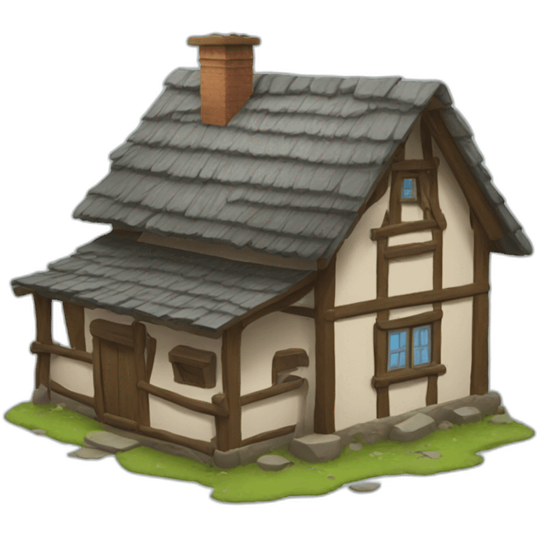 Village house emoji