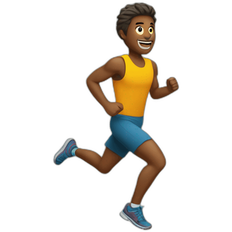 Running in the mountain emoji