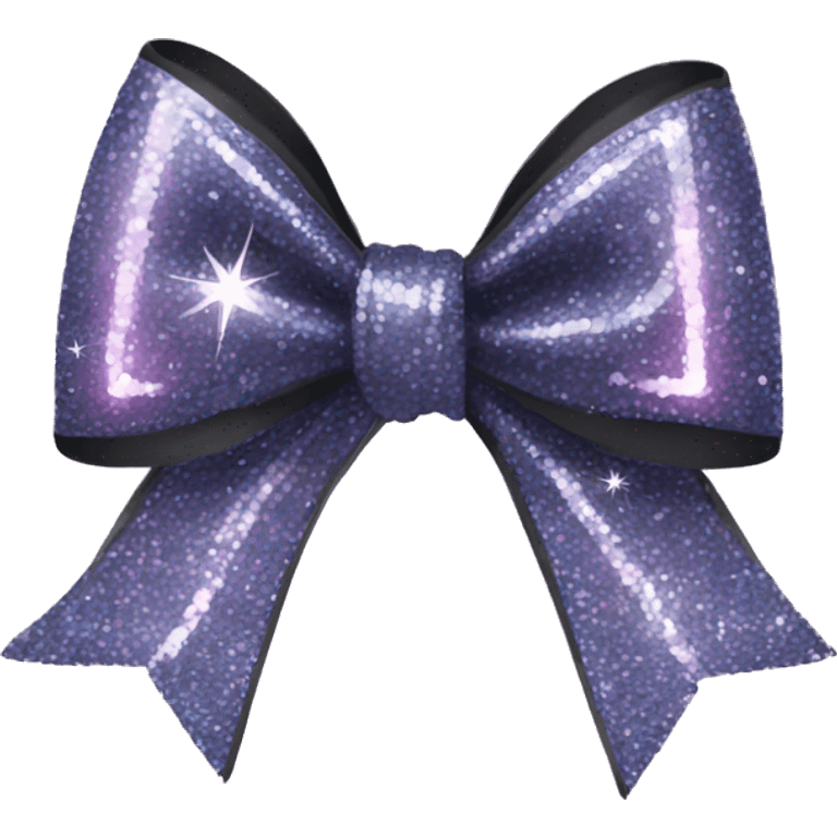 sparkly rockstar bow emoji