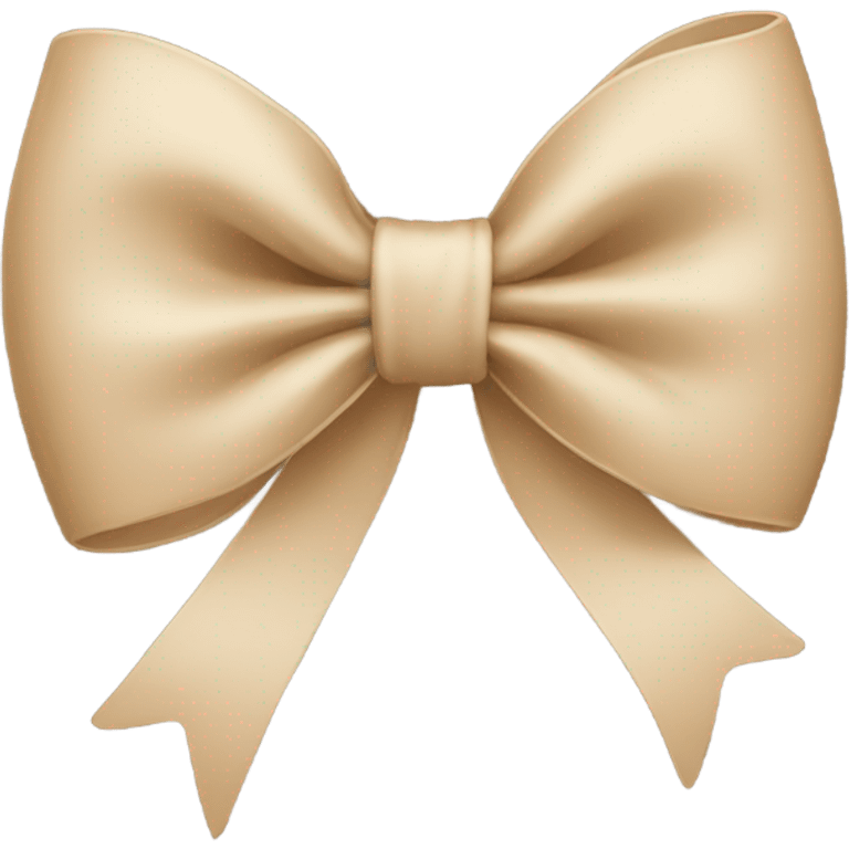 Beige bow emoji