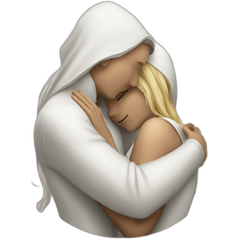 Minets blanc embrace emoji