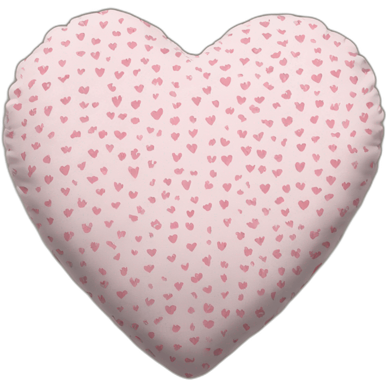 paw prints pattern on heart shaped cushion emoji