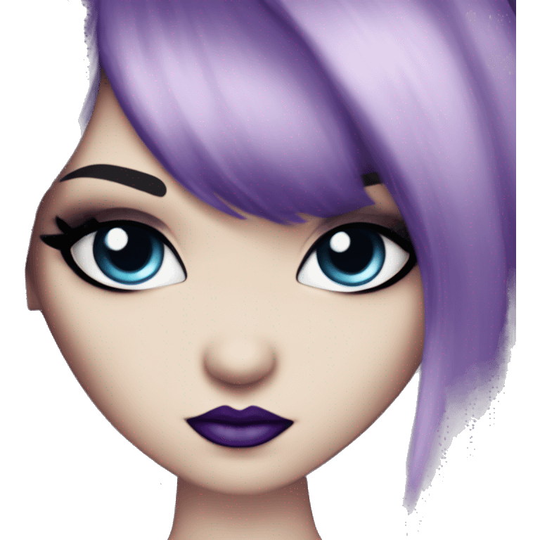 Elissabat-vampire-monsterhigh-goth-romantic-bangs-hair-purple-black-blue eyes emoji