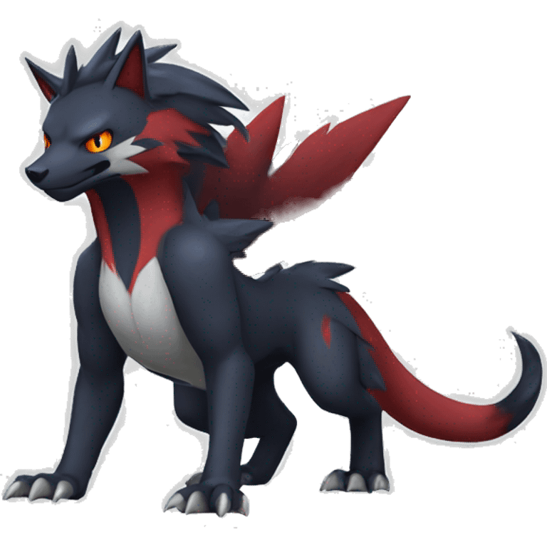 Nargacuga-Litten-Sergal-Zoroark full body emoji