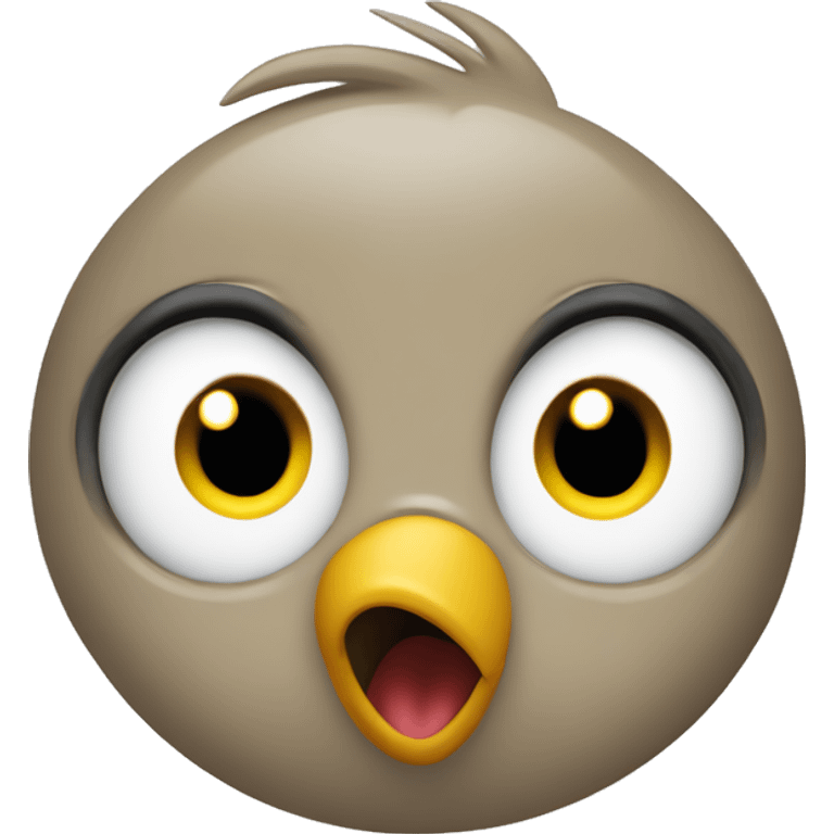 tweety cartoon looking Surprised!  emoji