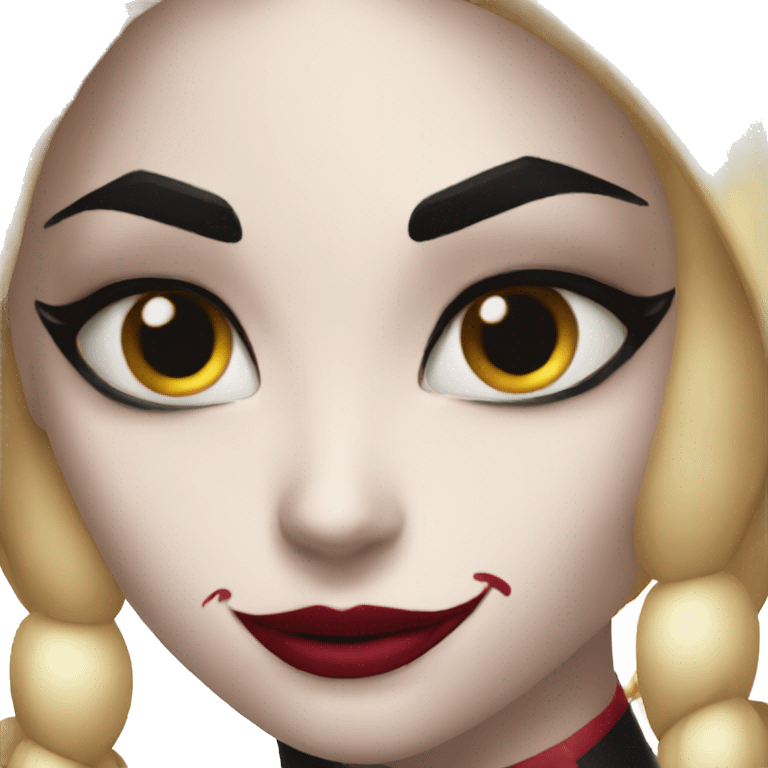 Harley Quinn face emoji