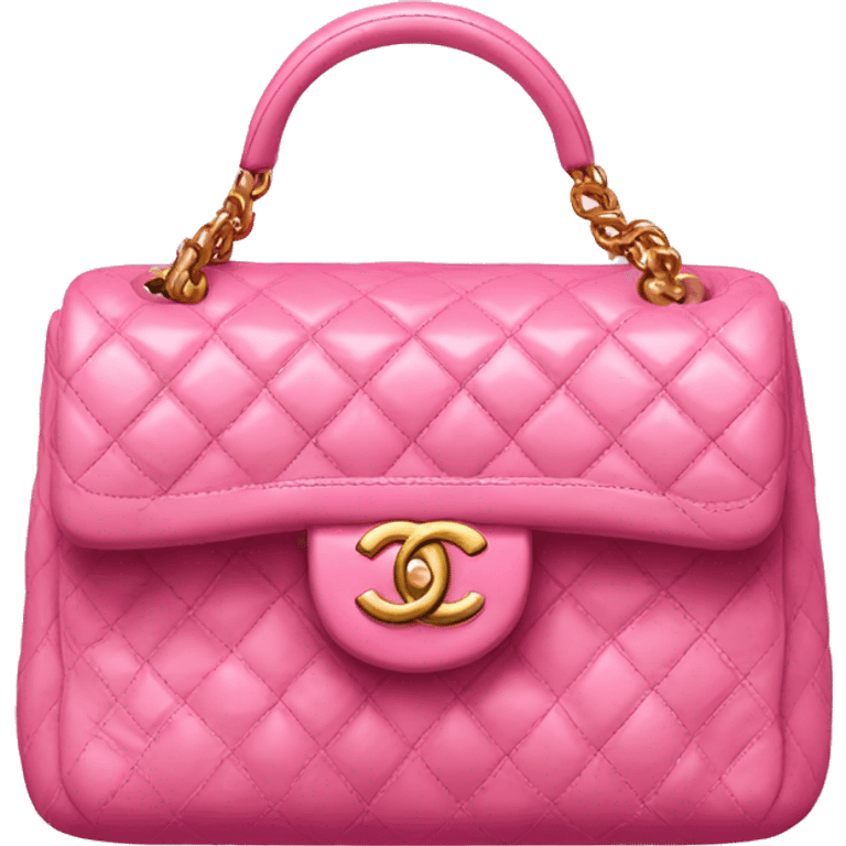 Pink Chanel bag emoji