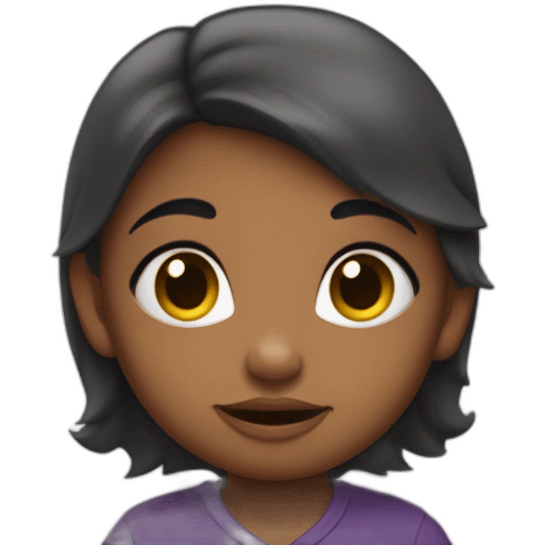 Bébé chauve fille emoji