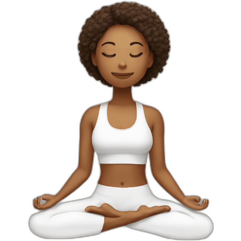 yoga and meditation emoji