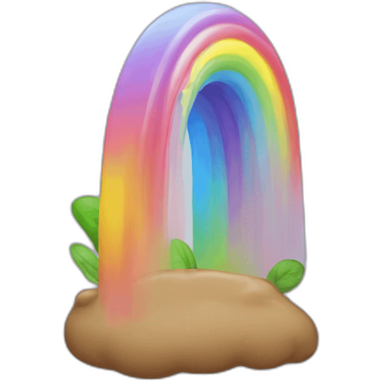 caca arc en ciel emoji