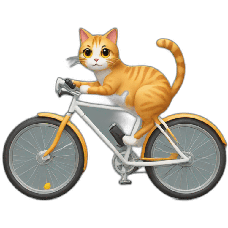 cat on bike emoji