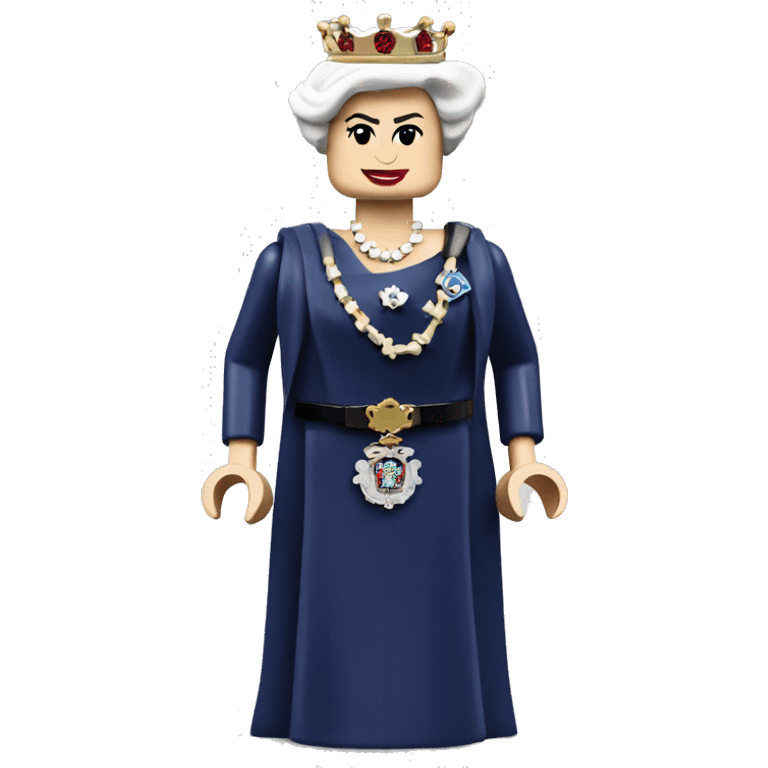 QUEEN ELIZABETH II lego full body emoji