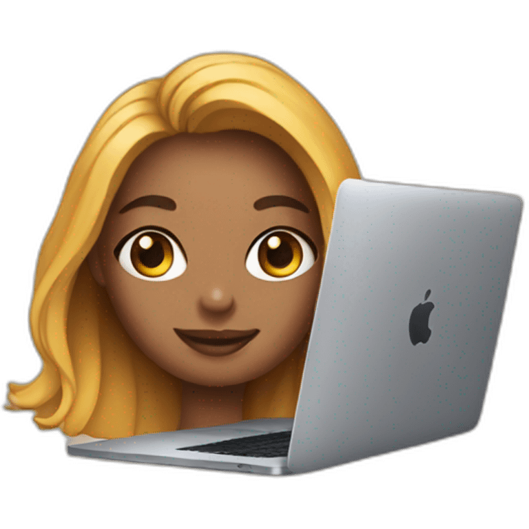 A Instagram creator using MacBook emoji