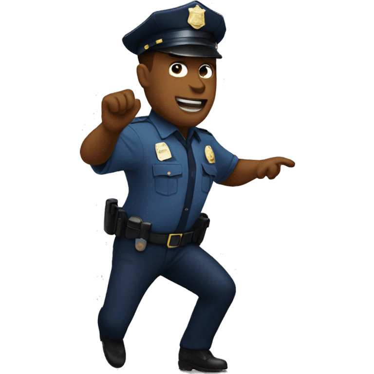 Cop dancing  emoji