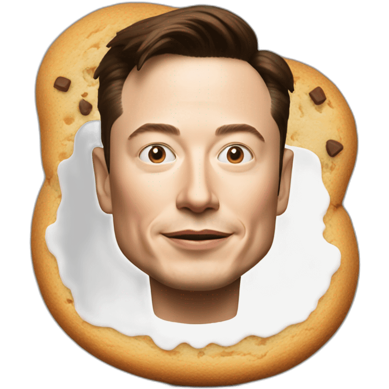 elon musk with cookie emoji