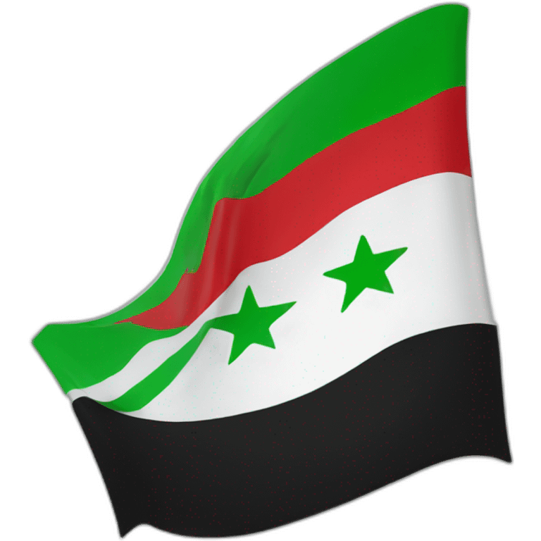 Syrian opposition flag emoji