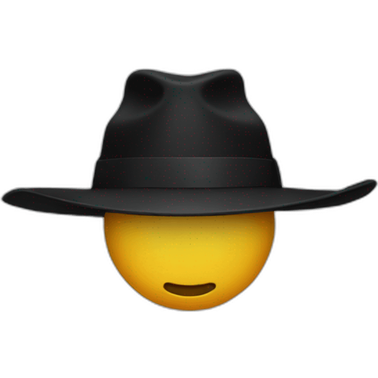 black hat emoji