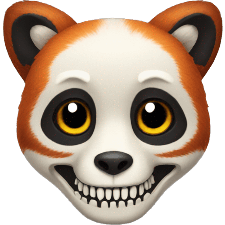 red panda skeleton
 emoji