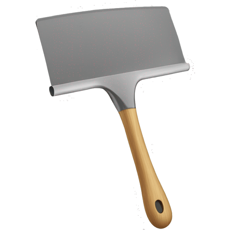 squeegee with long wooden handle emoji