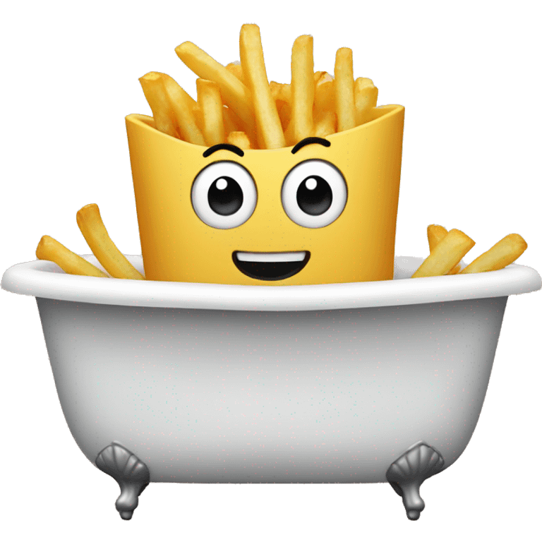 bathtub fries emoji