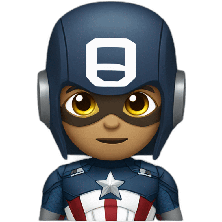 Barack Obama dressed as captain America emoji