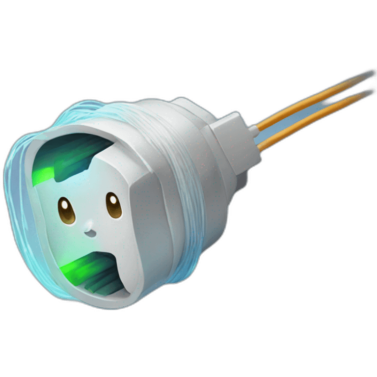 Optical fiber emoji