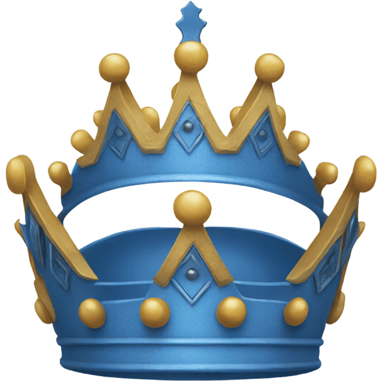 Blue King Crown emoji