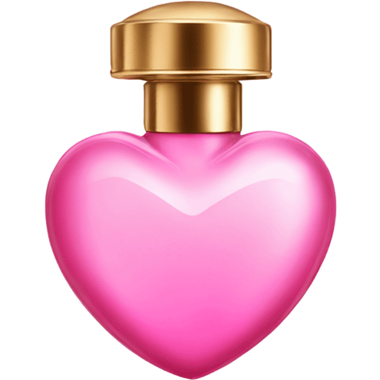 Pink heart shaped perfume  emoji