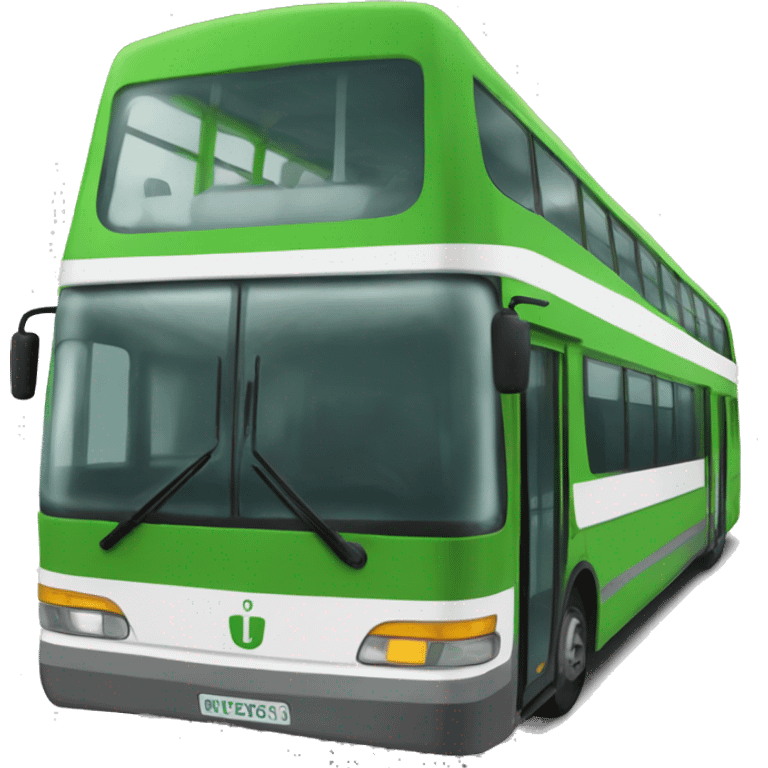 Autobús urbano verde emoji