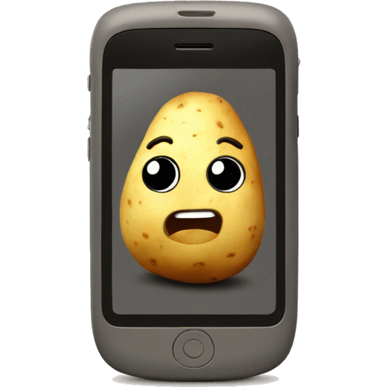 Potato phone emoji